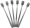 6 PCs Stainless Steel Mixing Spoon, Black Finish, 6-1/32 Inch Stirrer Spoon for Coffee, Ice Tea