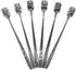 6 PCs Stainless Steel Mixing Spoon, Black Finish, 6-1/32 Inch Stirrer Spoon for Coffee, Ice Tea