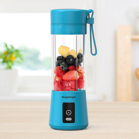 Portable Blender, Mini Personal Blender Bottles for Shakes and Smoothies, USB-C Rechargeable Cordless Electric Juicer