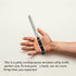 MATTSTONE HILL Serrated Utility Knife, 4.7" German Stainless Steel Kitchen Vegetable Paring Knife