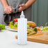 12 OZ 2 PACK BRIGHTFROM Condiment Squeeze Bottles, Empty Squirt Bottles, Clear Twist Top Cap, Leak Proof - Great