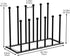 pickpiff Free Standing Shoe Racks - Black Metal Boot Rack for Dorm Room, Closet, Entryway, Fits 6 Pairs