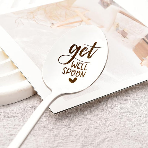 Get Well Spoon, Inspirational Sobriety Gifts for Women, Best Friend Gift for Post Surgery Recovery, Cancer Survivor