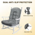 43.3 19.7 inches 1 YAFF Adirondack Chair Cushion, Water and Sunscreen Resistant Fabric Outdoor Chair Cushions, Non-Slip