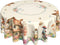 Countryside Floral Tablecloth Spring Round Table Cover Washable Table Cloth for Home
