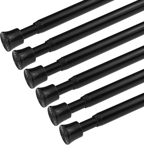 KXLife 6Pcs Spring Tension Rod 11 to 17 Inch Adjustable Length for