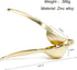 Agirlvct Heavy Duty Zinc Lemon Squeezer, Manual Juicer for Fresh Small Oranges Limes, Home Kitchen Accessories (Gold)