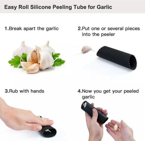 IMKRC Heavy Duty Garlic Press, Zinc Alloy Garlic Crusher & Mincer, Easy Squeeze Garlic Press Tool with Ergonomic