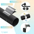 Wrap Around Curtain Rods, Black Adjustable Curtain Rods 36 to 72 Inch for Room Darkening Windows