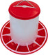 Set 1.5 11 Chicken Waterer and Feeder | Gallon Poultry Drinker and Pound Feeder Combo | for Chickens, Ducks, Turkeys