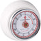 Zassenhaus Magnetic Retro Kitchen Timer, Classic Mechanical Cooking Timer in White