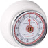 Zassenhaus Magnetic Retro Kitchen Timer, Classic Mechanical Cooking Timer in White