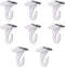 8 Pair Heavy Duty White Drop Ceiling Hooks for Hanging, Metal T-Bar Hooks, Ceiling Clips for Home Classroom Office