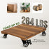 2pack 264 Lbs 12 Inch 360 Wood Plant Caddy With Wheels Heavy Duty, Capacity, Upgraded Acacia Hardwood Plant Dolly