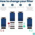 M1 & A2 HEPA Air Purifier Replacement Filter, Pack of 2