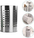Stainless Steel Cutlery Bucket, Tabletop Utensil Holder for Kitchen, Chopstick Stand Case, Drain Rack Accessories