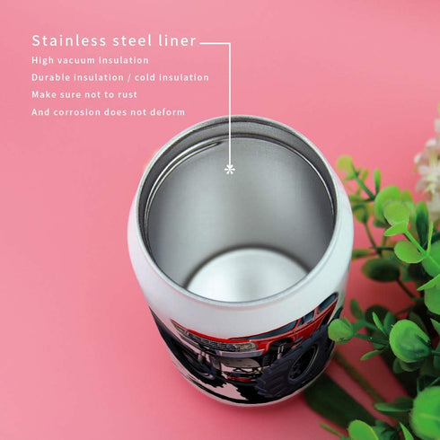 14oz Stainless Steel Tumbler with Lid & Straw, Double Wall Vacuum Insulated Travel Mug for Coffee Beverage Drinks