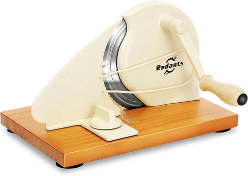Redants Manual Bread Slicer for Homemade Sourdough Bread, Versatile Hand Crank Bread Slicer,