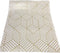 Gold and Beige Hexagon Geometry Stripped Adhesive Contact Paper, Removable Shelf Liner, 17.7 inch x 9.8 Feet