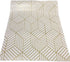 Gold and Beige Hexagon Geometry Stripped Adhesive Contact Paper, Removable Shelf Liner, 17.7 inch x 9.8 Feet