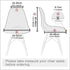 HAOYONG Mid Century Modern Dining Chair Covers, Printed Shell Chair Cover for Kitchen, Office, Set of 4
