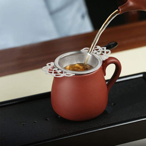 Picowe 2 Pack Tea Strainer Bowl, Stainless Steel Sliver Fine Mesh Tea Strainers for Loose Tea