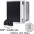 Double 5x7 Hinged Picture Frame, Vertical MDF Wood Photo Frames with Glass Front (White)
