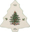 Spode Christmas Tree Trivet - 8" Heat Resistant Porcelain Holiday Tabletop Protector, Dishwasher Safe