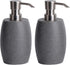Clasin Home Sandstone Textured Resin Soap Dispenser with Metallic Pump and Waterproof