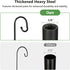 76 Inch 5 Hummingbird Shepherds Hooks for Outdoor Heavy Duty, Adjustable Bird Feeder Pole with Prong Base, Feeder Stand