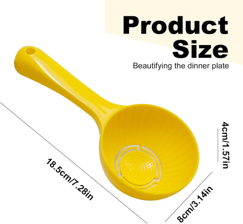 Rice Ball Spoon, 5Pcs Plastic Rice Paddle, Non Stick Rice Scooper for Kitchen, Restaurant, Sushi Making (Yellow)