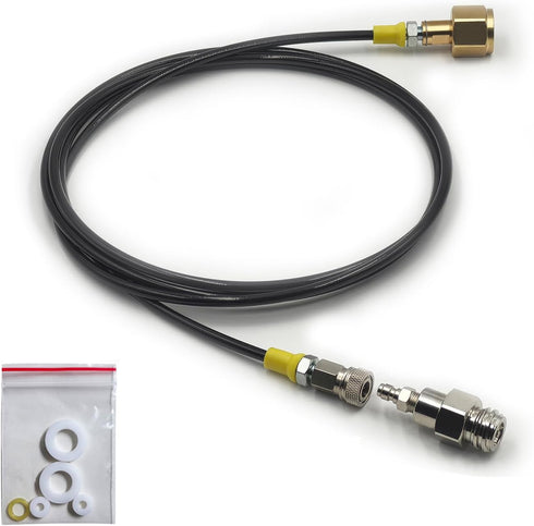 External Soda Water Maker Machine Fill Station Adapter, 98 Inches Hose Kit with Quick Disconnect Connector TR21-4