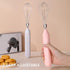 USB Charging Electric Egg Beater, Handheld Milk Frother, Portable Cordless Drink Mixer (White)