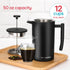 Belwares French Press Coffee Maker 50 OZ - Large Insulated Stainless Steel 304 Coffee Press with Double Wall