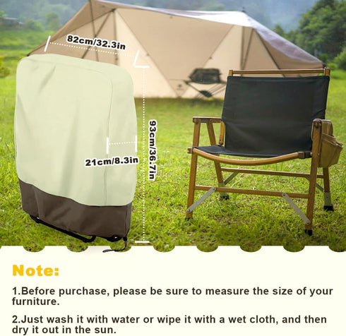 Fun Gift Resistant(32.3'' 36.7'x 8.3') (420D Outdoor Folding Chair Covers,Oxford Cloth Zero Gravity Chair Covers