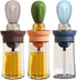 TINMIX Oil Dispenser with Brush - 3 Pack 2 IN 1 Olive