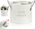 4 Compartment Kitchen Utensil Holder - 5.7 Inch Large Metal Caddy for Countertop, Removable Divider, White