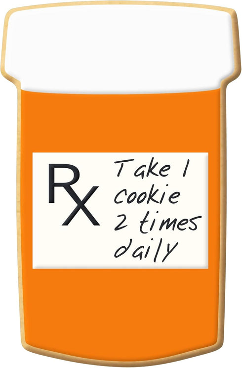 Pill Rx Bottle Cookie Cutter 3.75 Inch - Made in the USA, Foose Cookie Cutters Tin Plated Steel