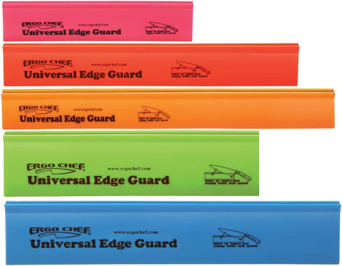Ergo Chef 5pc Universal Knife Edge Guard Set, Multicolored for Chef, Santoku, Bread, Utility, Paring Knives
