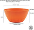 Plastic Bowls set of 12 - Unbreakable and Reusable 6-inch Plastic Cereal/Soup/Salad Bowls Multicolor | Microwave/Dishwasher Safe, BPA Free by KX-WARE