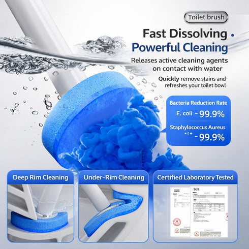 HAGOIDGSH 40 Set (1PCS40) Disposable Toilet Cleaning System with Refills, Toilet Wand Kit with Holder, Wall Mounted