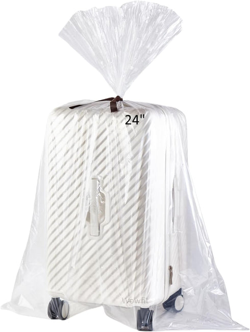 Wowfit 5 CT Extra Large Clear Plastic Bags, 36x50 inches, Durable & Multipurpose for Storage & Organization