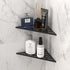DAYONE Matte Black Corner Shower Shelf 2 Pack 10", Bathroom Corner Shower