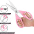 iBayam Kitchen Scissors, 8.5" All Purpose Shears with Sheath, Pink Kitchen Accessories, Home Essentials, Gadgets
