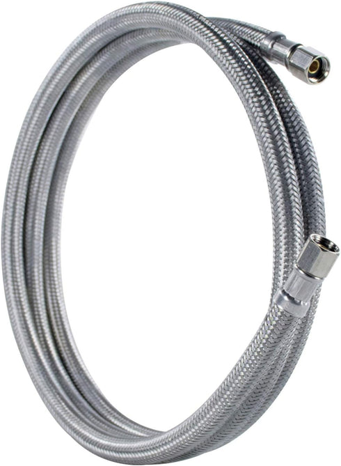 Certified Appliance Accessories Ice Maker Water Line: 7 Feet, PVC Core with Premium Braided Stainless Steel
