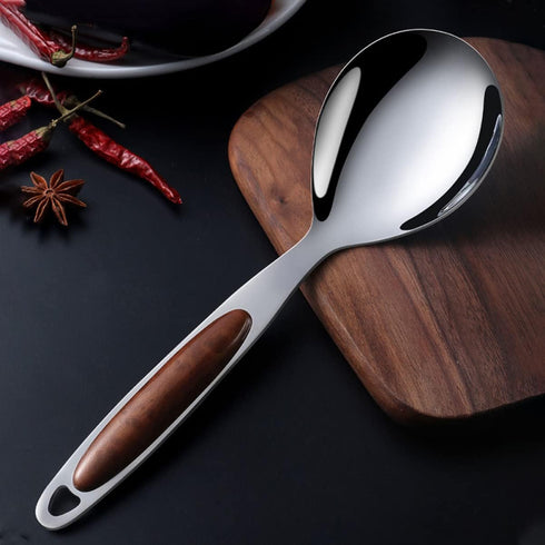 2pcs Stainless Steel Rice Spoon, Rice Cooker Dishes Condiment Spoon, Non Stick Kitchen Scoops