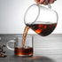 LIFKOME Espresso Machine Glass Coffee Server 650ml, Turkish Coffee Pot Small Glass Manual Pour Over Coffee Beaker