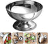 PRETYZOOM Stainless Steel Ice Cream Bowl, 10cm Footed Dessert Cup for Sundae, Reusable Snack Bowls