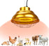 Large Heat Lamp for Chickens Coop, 400 Watt Chicken Coop Heater, Two-Stage
