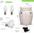 STAR MOON Ceramic Pluggable Wax Melt Warmer, Diffuser for Fragrance Oil, Candle Melter Plug in Wall for Home
